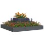 Jardinera de madera maciza de pino gris 80x80x27 cm de vidaXL, Maceteros y jardineras - Ref: Foro24-823866, Precio: 42,39 €, ...