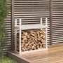 Solid white pine wood firewood rack 110x35x108.5 cm by vidaXL, Accessories for bags and firewood holders - Ref: Foro24-823858...