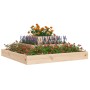 Jardinera de madera maciza de pino 80x80x27 cm de vidaXL, Maceteros y jardineras - Ref: Foro24-823864, Precio: 53,01 €, Descu...