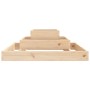 Jardinera de madera maciza de pino 80x80x27 cm de vidaXL, Maceteros y jardineras - Ref: Foro24-823864, Precio: 53,01 €, Descu...