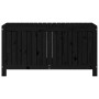 Black pine wood garden storage box 121x55x64 cm by vidaXL, Outdoor storage boxes - Ref: Foro24-823847, Price: 138,79 €, Disco...