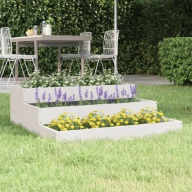 Jardinera de madera maciza de pino blanco 78x78x27 cm de vidaXL, Maceteros y jardineras - Ref: Foro24-823907, Precio: 56,49 €...