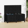 Storage box garden made of black pine wood 147x68x64 cm by vidaXL, Outdoor storage boxes - Ref: Foro24-823854, Price: 242,87 ...