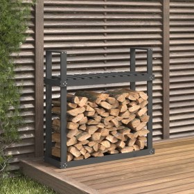 Solid gray pine wood firewood rack 110x35x108.5 cm by vidaXL, Accessories for bags and firewood holders - Ref: Foro24-823859,...