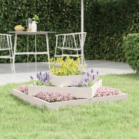 Solid white pine wood planter 83x83x27 cm by vidaXL, Pots and planters - Ref: Foro24-823879, Price: 42,48 €, Discount: %