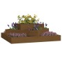 Honey brown solid pine wood planter 83x83x27 cm by vidaXL, Pots and planters - Ref: Foro24-823881, Price: 55,10 €, Discount: %