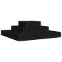 Solid black pine wood planter 80x80x27 cm by vidaXL, Pots and planters - Ref: Foro24-823868, Price: 48,99 €, Discount: %