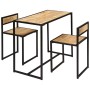 3-teiliges Esszimmer-Set aus massivem Mangoholz von vidaXL, Möbelsets für Küchen und Esszimmer - Ref: Foro24-247583, Preis: 2...