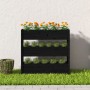 Solid black pine wood planter 112x25x104.5 cm by vidaXL, Pots and planters - Ref: Foro24-823924, Price: 116,99 €, Discount: %