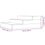 Jardinera de madera maciza de pino 78x78x27 cm de vidaXL, Maceteros y jardineras - Ref: Foro24-823906, Precio: 60,04 €, Descu...