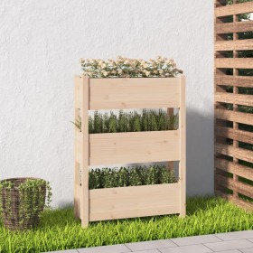 Jardinera de madera maciza de pino 77x25x104,5 cm de vidaXL, Maceteros y jardineras - Ref: Foro24-823934, Precio: 78,32 €, De...