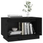 Solid black pine wood TV stand 60x35x35 cm by vidaXL, TV Furniture - Ref: Foro24-813828, Price: 34,99 €, Discount: %