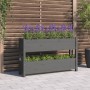 Solid gray pine wood planter 112x25x66 cm by vidaXL, Pots and planters - Ref: Foro24-823929, Price: 81,87 €, Discount: %