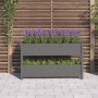 Solid gray pine wood planter 112x25x66 cm by vidaXL, Pots and planters - Ref: Foro24-823929, Price: 81,87 €, Discount: %