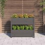 Jardinera de madera maciza de pino gris 77x25x66 cm de vidaXL, Maceteros y jardineras - Ref: Foro24-823943, Precio: 64,23 €, ...