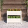 Solid white pine wood planter 77x25x66 cm by vidaXL, Pots and planters - Ref: Foro24-823942, Price: 64,23 €, Discount: %