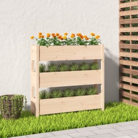 Solid pine wood planter 112x25x104.5 cm by vidaXL, Pots and planters - Ref: Foro24-823920, Price: 104,99 €, Discount: %