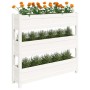 Solid white pine wood planter 112x25x104.5 cm by vidaXL, Pots and planters - Ref: Foro24-823921, Price: 118,99 €, Discount: %