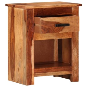 Mesita de noche madera maciza de sheesham 40x30x50 cm de vidaXL, Mesitas de noche - Ref: Foro24-247720, Precio: 96,99 €, Desc...