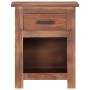 Mesita de noche madera maciza de sheesham 40x30x50 cm de vidaXL, Mesitas de noche - Ref: Foro24-247720, Precio: 96,91 €, Desc...