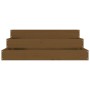 Solid honey brown pine wood planter 78x78x27 cm by vidaXL, Pots and planters - Ref: Foro24-823909, Price: 57,09 €, Discount: %