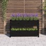 Solid black pine wood planter 112x25x66 cm by vidaXL, Pots and planters - Ref: Foro24-823931, Price: 111,59 €, Discount: %