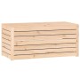 Baúl de jardín madera maciza de pino 101x50,5x46,5 cm de vidaXL, Cajas de almacenaje para exteriores - Ref: Foro24-823948, Pr...