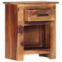 Mesita de noche madera maciza de sheesham 40x30x50 cm de vidaXL, Mesitas de noche - Ref: Foro24-247720, Precio: 96,91 €, Desc...