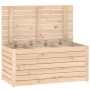 Baúl de jardín madera maciza de pino 101x50,5x46,5 cm de vidaXL, Cajas de almacenaje para exteriores - Ref: Foro24-823948, Pr...