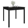 Mesa de jardín madera maciza pino negro 82,5x82,5x76 cm de vidaXL, Mesas de jardín - Ref: Foro24-823966, Precio: 62,99 €, Des...