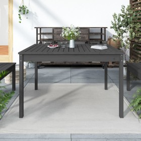 Garden table solid gray pine wood 121x82.5x76 cm by vidaXL, Garden tables - Ref: Foro24-823971, Price: 123,30 €, Discount: %