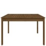 Mesa de jardín madera maciza pino marrón miel 121x82,5x76 cm de vidaXL, Mesas de jardín - Ref: Foro24-823972, Precio: 83,99 €...