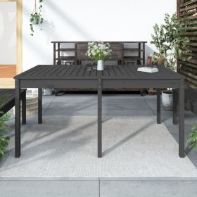 Garden table solid gray pine wood 159.5x82.5x76 cm by vidaXL, Garden tables - Ref: Foro24-823978, Price: 115,10 €, Discount: %