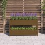 Solid pine wood planter in honey brown color, 112x25x66 cm by vidaXL, Pots and planters - Ref: Foro24-823930, Price: 83,22 €,...