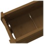 Solid pine wood planter in honey brown color, 112x25x66 cm by vidaXL, Pots and planters - Ref: Foro24-823930, Price: 83,22 €,...