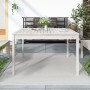 Mesa de jardín madera maciza pino blanco 121x82,5x76 cm de vidaXL, Mesas de jardín - Ref: Foro24-823970, Precio: 119,81 €, De...