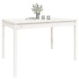 Mesa de jardín madera maciza pino blanco 121x82,5x76 cm de vidaXL, Mesas de jardín - Ref: Foro24-823970, Precio: 118,99 €, De...