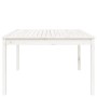 Mesa de jardín madera maciza pino blanco 121x82,5x76 cm de vidaXL, Mesas de jardín - Ref: Foro24-823970, Precio: 118,99 €, De...