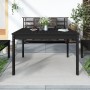 Solid black pine wood garden table 121x82.5x76 cm by vidaXL, Garden tables - Ref: Foro24-823973, Price: 88,99 €, Discount: %