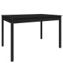 Mesa de jardín madera maciza pino negro 121x82,5x76 cm de vidaXL, Mesas de jardín - Ref: Foro24-823973, Precio: 107,58 €, Des...