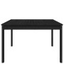 Mesa de jardín madera maciza pino negro 121x82,5x76 cm de vidaXL, Mesas de jardín - Ref: Foro24-823973, Precio: 107,58 €, Des...