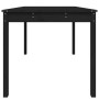 Mesa de jardín madera maciza pino negro 121x82,5x76 cm de vidaXL, Mesas de jardín - Ref: Foro24-823973, Precio: 107,58 €, Des...