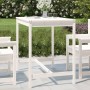 Mesa de jardín madera maciza pino blanco 121x82,5x110 cm de vidaXL, Mesas de jardín - Ref: Foro24-824089, Precio: 101,99 €, D...