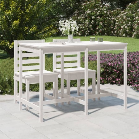 Garden table solid white pine wood 159.5x82.5x110 cm by vidaXL, Garden tables - Ref: Foro24-824096, Price: 124,50 €, Discount: %