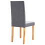 Sillas de comedor 4 unidades tela gris clara de vidaXL, Sillas de comedor - Ref: Foro24-248957, Precio: 252,99 €, Descuento: %