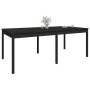 Mesa de jardín madera maciza de pino negro 203,5x100x76 cm de vidaXL, Mesas de jardín - Ref: Foro24-823987, Precio: 187,44 €,...