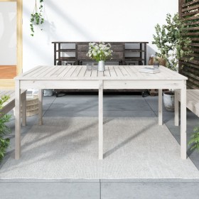 Garden table solid white pine wood 159.5x82.5x76 cm by vidaXL, Garden tables - Ref: Foro24-823977, Price: 166,99 €, Discount: %