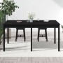 Garden table solid black pine wood 159.5x82.5x76 cm by vidaXL, Garden tables - Ref: Foro24-823980, Price: 145,77 €, Discount: %