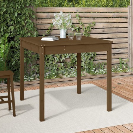 Mesa de jardín madera maciza pino marrón miel 82,5x82,5x76 cm de vidaXL, Mesas de jardín - Ref: Foro24-823965, Precio: 87,65 ...