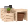 Gartenkisten-Set 3-teilig aus massivem Kiefernholz von vidaXL, Aufbewahrungsboxen für den Außenbereich - Ref: Foro24-823955, ...